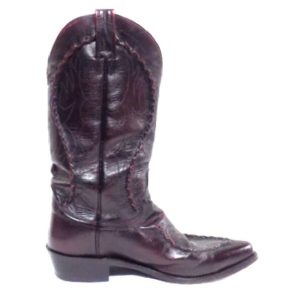 Dan Post Men’s Bucklace Embroidered Leather Boots in Cognac – Size 9 D - Picture 8 of 12